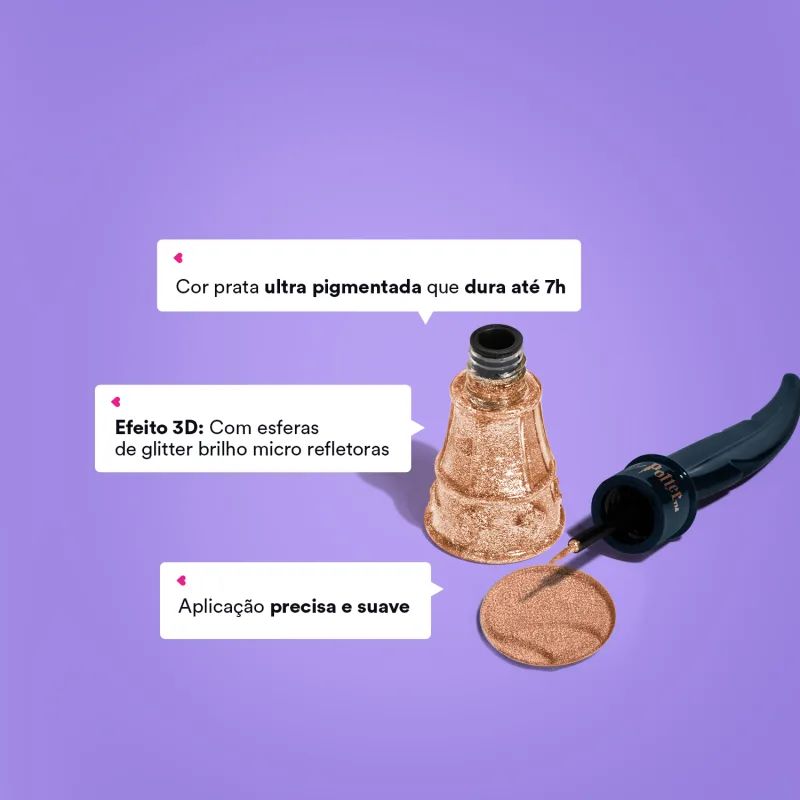 DELINEADOR L�QUIDO DOURADO EXPELLIARMUS HARRY POTTER QDB AULA DE FEITI�OS 7ML